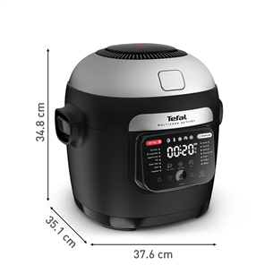 Tefal Actifry, 6 L, 1334 W, must - Multikeetja ja kuumaõhufritüür