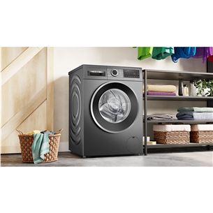 Bosch, Series 6, 9 kg, depth 59 cm, 1400 rpm, gray - Front load washing machine