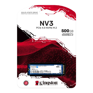 Kingston NV3, 500 GB, M.2, PCIe 4.0, sinine - SSD