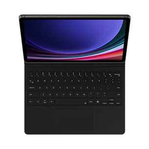 Samsung Book Cover Keyboard, Galaxy Tab S9 / S9 FE, клавиша ИИ, черный - Чехол-клавиатура