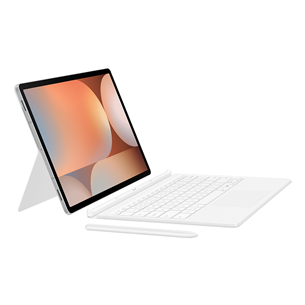 Samsung Book Cover Keyboard, Galaxy Tab S10 +, AI klahv, valge - Kaaned klaviatuuriga