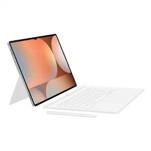 Samsung Book Cover Keyboard, Galaxy Tab S10 Ultra, AI klahv, valge - Kaaned klaviatuuriga