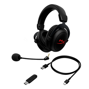 HyperX Cloud II Core, must - Juhtmevaba peakomplekt