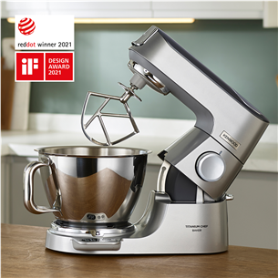 Kenwood Titanium Chef Baker, 5 L/1.6 L, 1200 W, hõbedane - Köögikombain