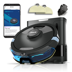 Shark Matrix Plus, Wet & Dry, black - Robot vacuum cleaner with self-empty base