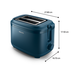 Philips 3000 Series, 900 W, blue - Toaster