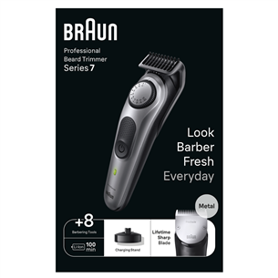 Braun Series 7, серый - Триммер для бороды