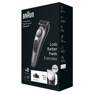 Braun Series 7, серый - Триммер для бороды