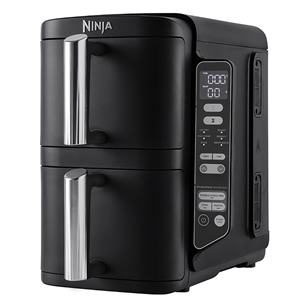 Ninja Double Stack 7.6 L, 2470 W, must - Kuumaõhufritüür