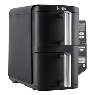 Ninja Double Stack 7.6 L, 2470 W, must - Kuumaõhufritüür