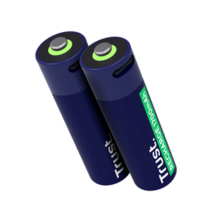 Trust USB-C rechargeable AA batteries, 2-pack - Rechargeable batteries