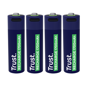 Trust USB-C rechargeable AA batteries, 4-pack - Rechargeable batteries