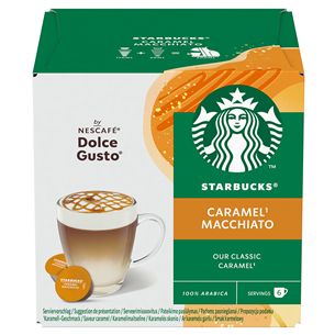 Nescafe Dolce Gusto Starbucks Caramel Macchiato, 6+6 порций - Кофейные капсулы