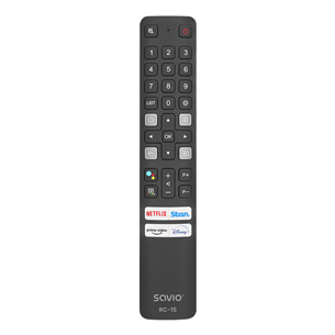 Savio RC-15, TCL TV, черный - Запасной пульт для телевизора TVPUSARC15