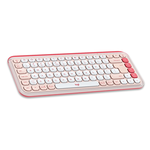 Logitech POP Icon Keys, US, rose/off-white - Wireless keyboard