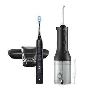 Philips Sonicare Cordless Power Flosser, must - Hambavahede puhastaja + Elektriline hambahari HX3886/43