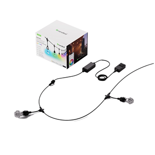 Nanoleaf Matter Smart Outdoor String Lights Starter Kit, 15 m, RGB, must - LED valgusnöör