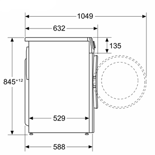 Bosch Seeria 6, 10 kg, sügavus 58.8 cm, 1400 p/min - Eestlaetav pesumasin