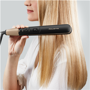 Rowenta Express Shine, black/golden - Straightener