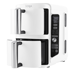 Ninja Double Stack XL 9.5L, 2470 W, valge - Kuumaõhufritüür