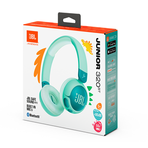 JBL Junior 320BT, зеленый - Беспроводные наушники