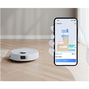 Ecovacs Deebot N30 Pro Omni, märg- ja kuivpuhastus, valge - Robottolmuimeja