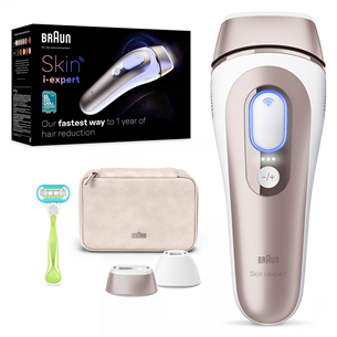 Braun IPL Skin i-Expert Pro 7 PL7147, белый/золотистый - Фотоэпилятор