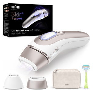 Braun IPL Skin i-Expert Pro 7 PL7147, белый/золотистый - Фотоэпилятор