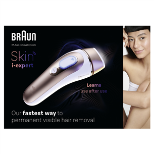 Braun IPL Skin i-Expert Pro 7 PL7147, белый/золотистый - Фотоэпилятор