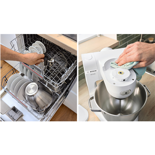 Bosch, Series 6, 1600 W, white - Kitchen machine