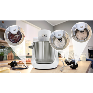 Bosch, Series 6, 1600 W, white - Kitchen machine