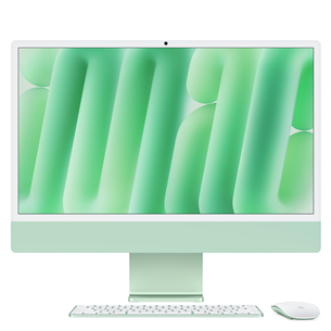 Apple iMac 24" (2024), M4 10C/10C, 16 GB, 256 GB, ENG, roheline - Kõik-ühes lauaarvuti MWUY3ZE/A