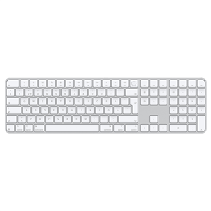 Magic Keyboard with Touch ID and Numeric Keypad, SWE, white - Wireless keyboard MXK73S/A