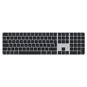 Magic Keyboard with Touch ID and Numeric Keypad, ENG, must - Juhtmevaba klaviatuur MXK83Z/A