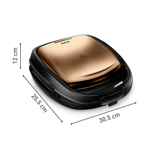 Tefal Snack Time Coppertinto, 700 W, copper - Sandwich and waffel maker