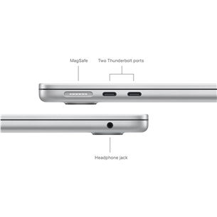 Apple MacBook Air 13 (2022), M2 8C/10C, 24 ГБ, 512 ГБ, SWE, серебристый - Ноутбук