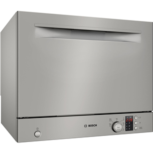 Bosch, Series 2, 6 place settings, silver - Compact dishwasher