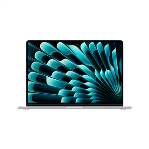 Apple MacBook Air 15'' (2024), M3 8C/10C, 16 ГБ, 256 ГБ, ENG, серебристый - Ноутбук MC9E4ZE/A