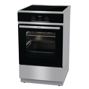 Gorenje, 70 L, width 50 cm, inox - Induction cooker with electric oven