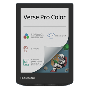 PocketBook Verse Pro Color, 6'', 16 GB, must - E-luger PB634K3-1-WW