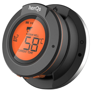 HerQs Dome thermometer, must - Nutikas küpsetustermomeeter HERQS003