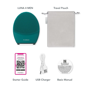 Foreo Luna 4 MEN, green - Facial cleansing device