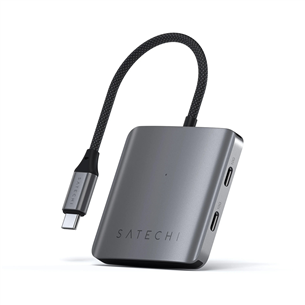 Satechi 4-Port USB-C Hub, Power Delivery, space grey - USB hub ST-H4CPDM