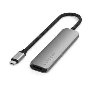 Satechi 4-in-1 USB-C Slim Multiport Adapter 4K, hall - USB hub ST-P4SM