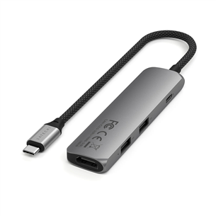 Satechi 4-in-1 USB-C Slim Multiport Adapter 4K, hall - USB hub