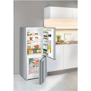 Liebherr, SmartFrost, 210 L, height 138 cm, silver - Refrigerator