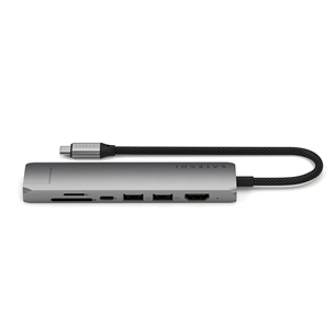 Satechi 7-in-1 USB-C Slim Multiport Adapter with Ethernet, hall - USB hub