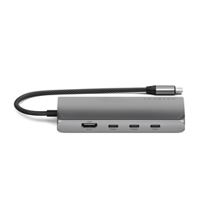 Satechi USB-C Multiport Adapter 8K With Ethernet V3, серый - USB-хаб