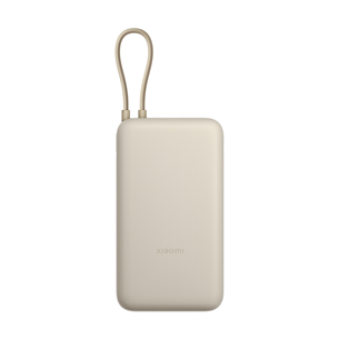 Xiaomi 33W Power Bank, 20000 mAh, integrated cable, tan - Power bank