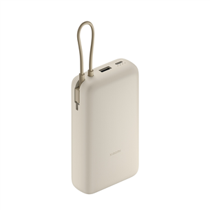 Xiaomi 33W Power Bank, 20000 mAh, integrated cable, tan - Power bank